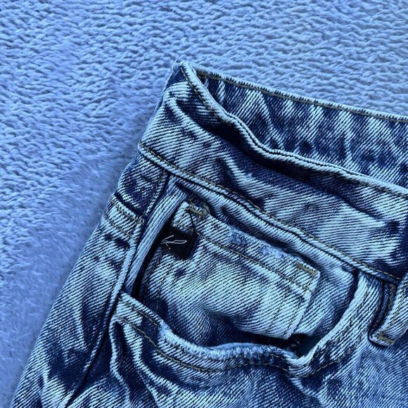 Kancan Skinny‎ Jeans 0/23 Mid Rise Distressed Light Wash Open Raw Hem - Picture 4 of 12